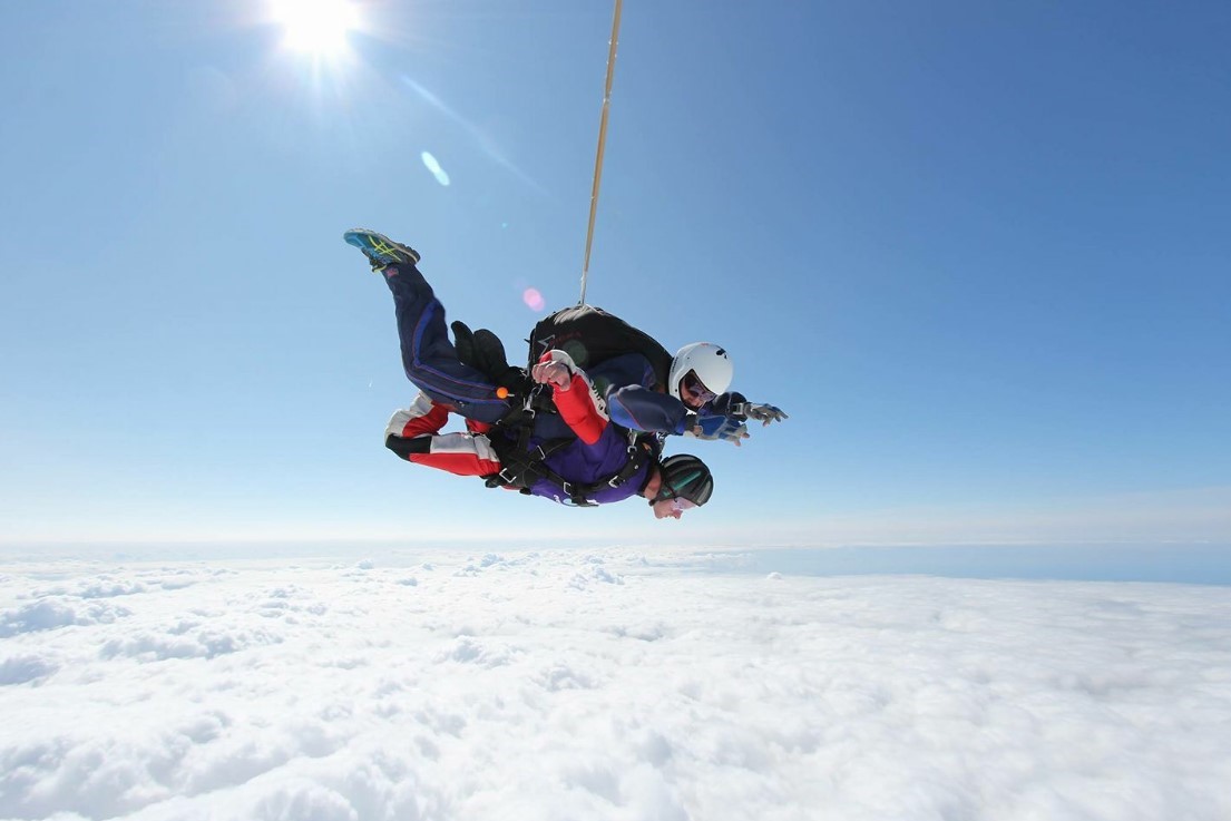 Image of a man Skydiving