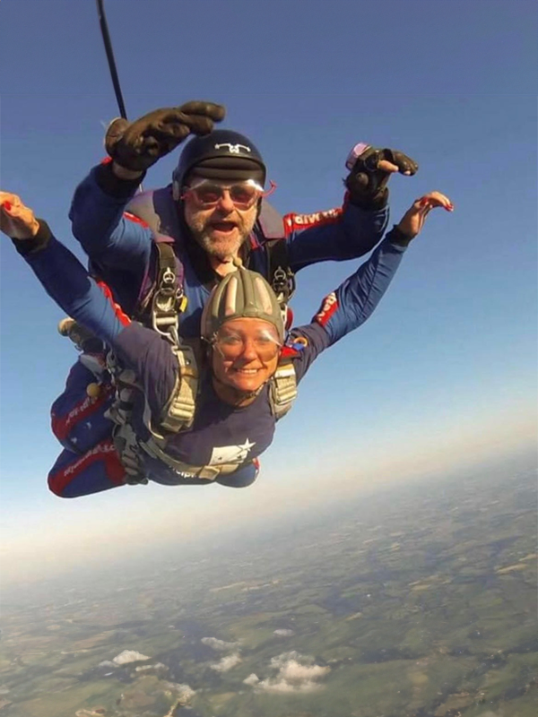 Dare devil fundraising skydive on the horizon… Image