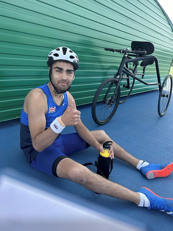 One, Two… Victories for inspirational disabled athlete. Image